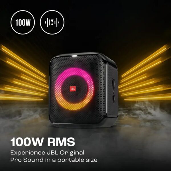 JBL Partybox Encore Essential, Dynamic Light Show ,6Hrs Playtime,Built-in Powerbank 100 W Bluetooth Party Speaker  (Black, Stereo Channel) - Image 4