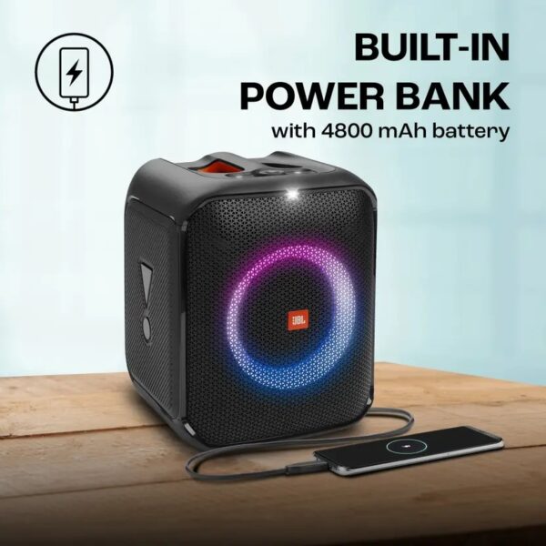 JBL Partybox Encore Essential, Dynamic Light Show ,6Hrs Playtime,Built-in Powerbank 100 W Bluetooth Party Speaker  (Black, Stereo Channel) - Image 3